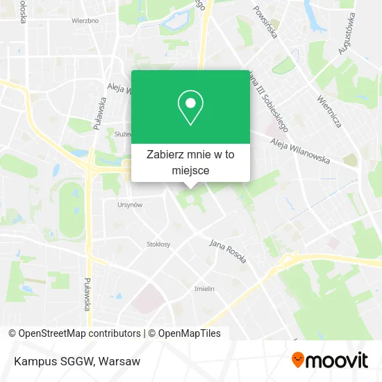 Mapa Kampus SGGW
