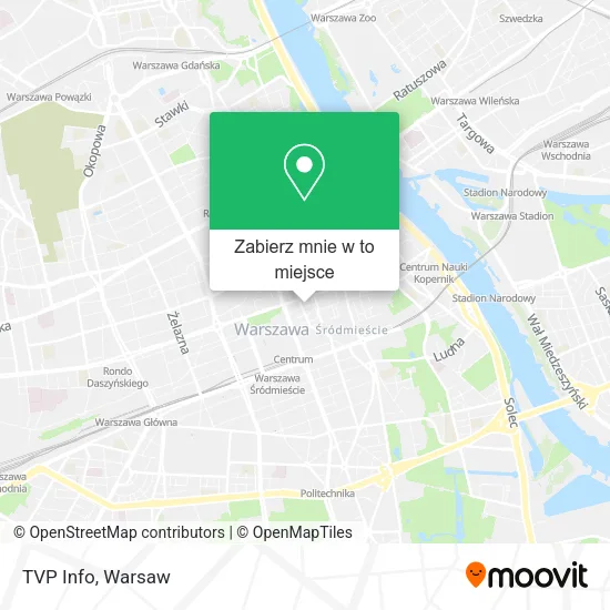 Mapa TVP Info