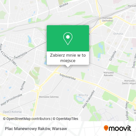 Mapa Plac Manewrowy Raków