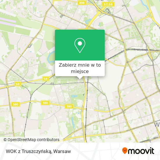 Mapa WOK z Truszczyńską