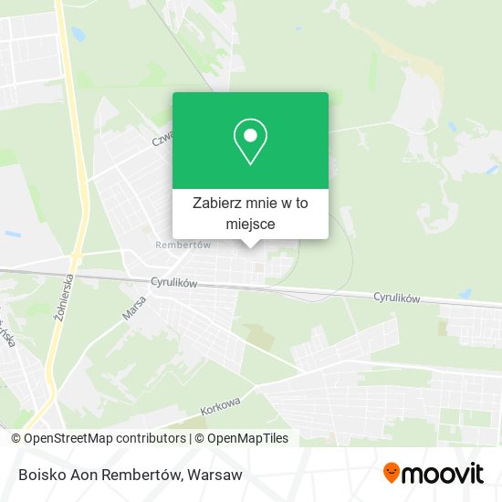 Mapa Boisko Aon Rembertów