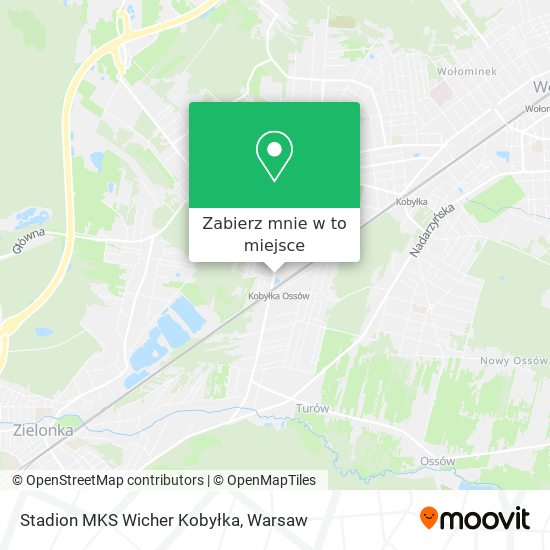 Mapa Stadion MKS Wicher Kobyłka