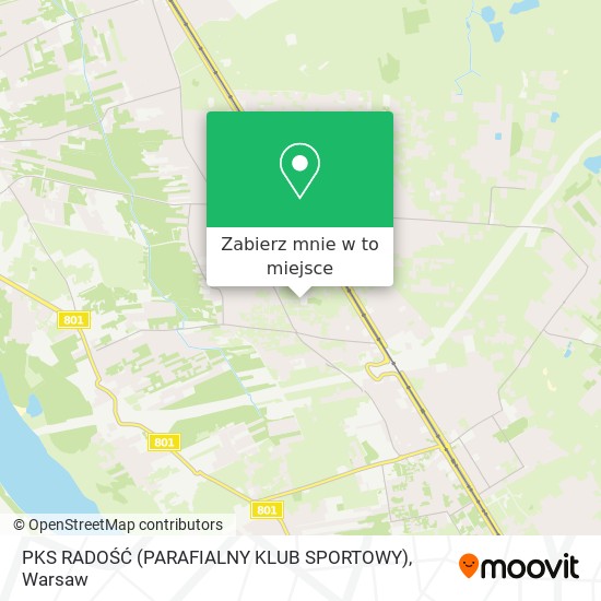 Mapa PKS RADOŚĆ (PARAFIALNY KLUB SPORTOWY)