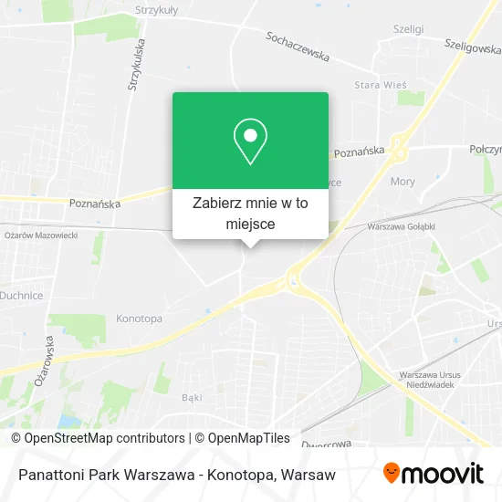 Mapa Panattoni Park Warszawa - Konotopa