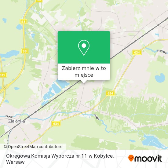 Mapa Okręgowa Komisja Wyborcza nr 11 w Kobyłce