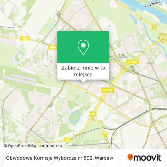 Mapa Obwodowa Komisja Wyborcza nr 802