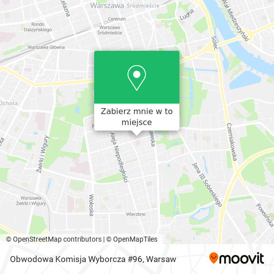 Mapa Obwodowa Komisja Wyborcza #96