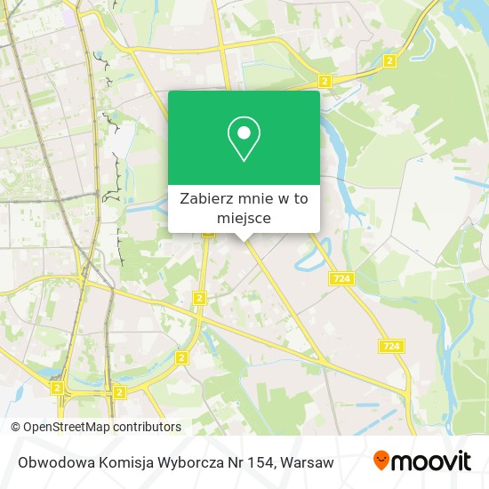 Mapa Obwodowa Komisja Wyborcza Nr 154