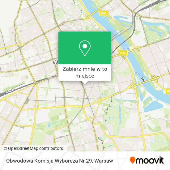 Mapa Obwodowa Komisja Wyborcza Nr 29