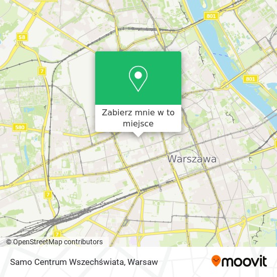 Mapa Samo Centrum Wszechświata