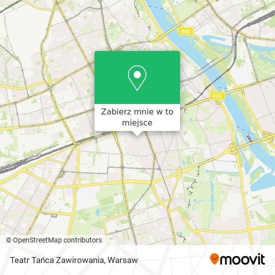 Mapa Teatr Tańca Zawirowania