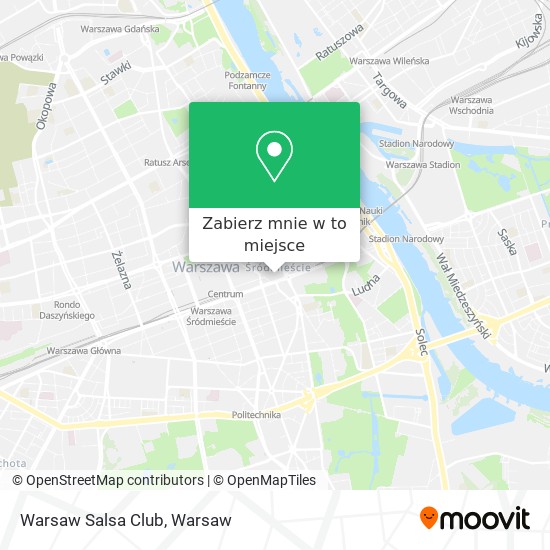 Mapa Warsaw Salsa Club