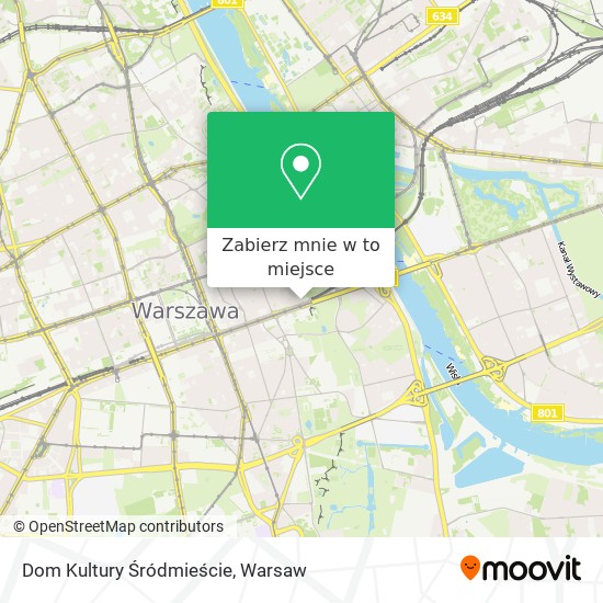 Mapa Dom Kultury Śródmieście