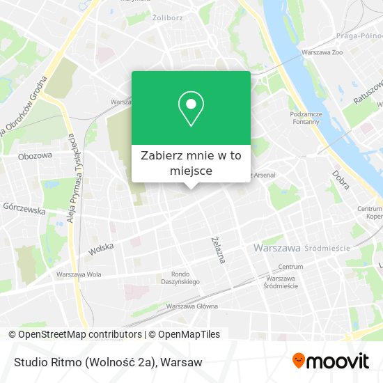 Mapa Studio Ritmo (Wolność 2a)