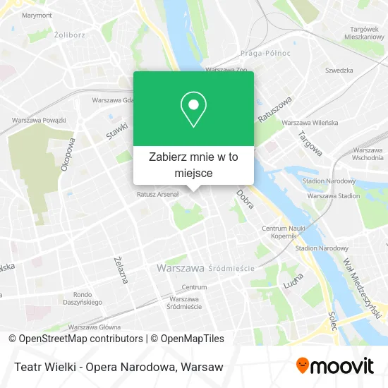 Mapa Teatr Wielki - Opera Narodowa