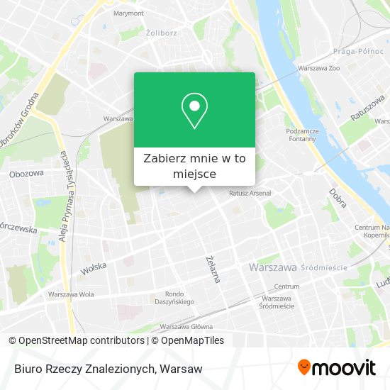 Mapa Biuro Rzeczy Znalezionych