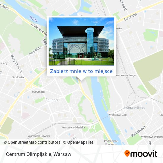 Mapa Centrum Olimpijskie