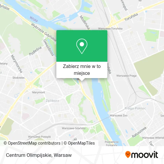 Mapa Centrum Olimpijskie