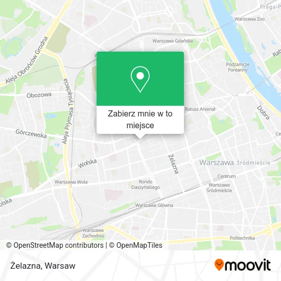 Mapa Żelazna