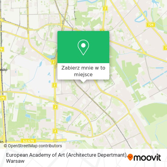 Mapa European Academy of Art (Architecture Depertmant)