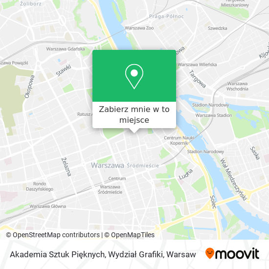 Mapa Akademia Sztuk Pięknych, Wydział Grafiki