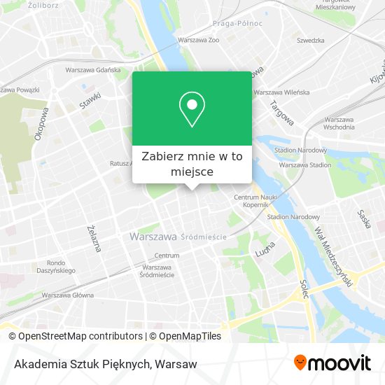 Mapa Akademia Sztuk Pięknych