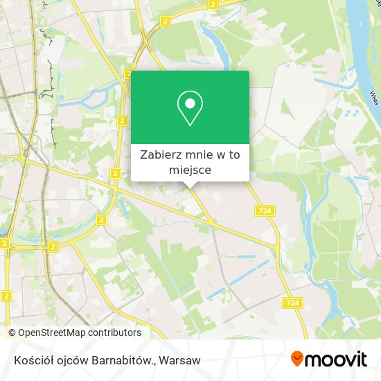 Mapa Kościół ojców Barnabitów.