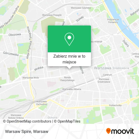 Mapa Warsaw Spire