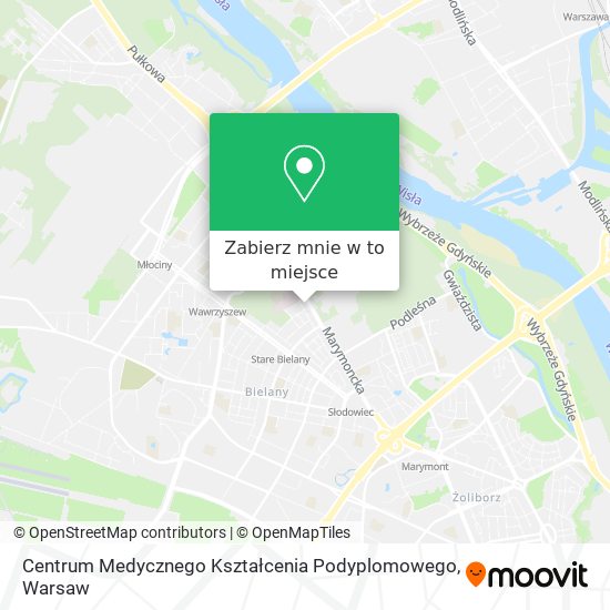 Mapa Centrum Medycznego Kształcenia Podyplomowego