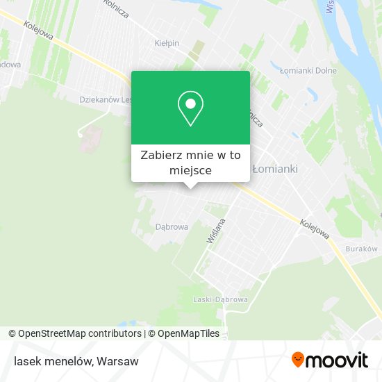 Mapa lasek menelów