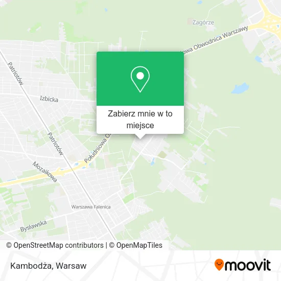 Mapa Kambodża