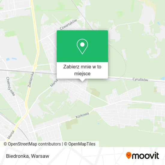Mapa Biedronka