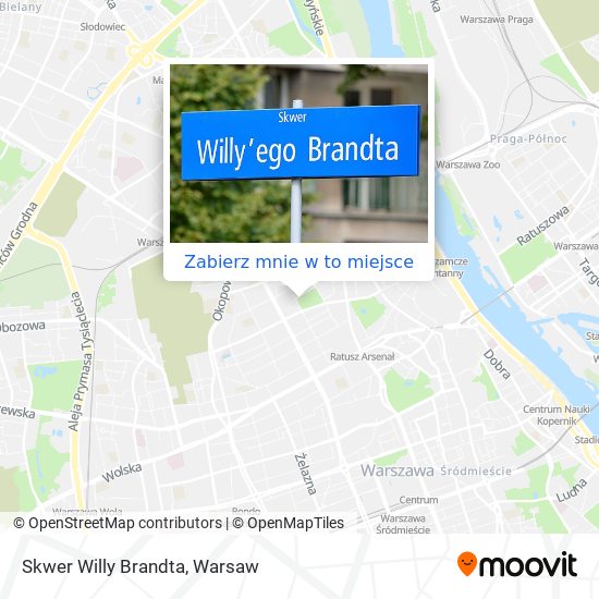 Mapa Skwer Willy Brandta