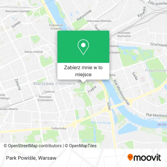 Mapa Park Powiśle