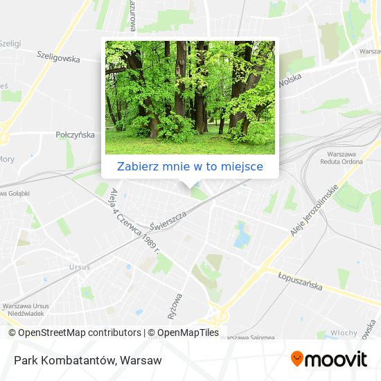 Mapa Park Kombatantów