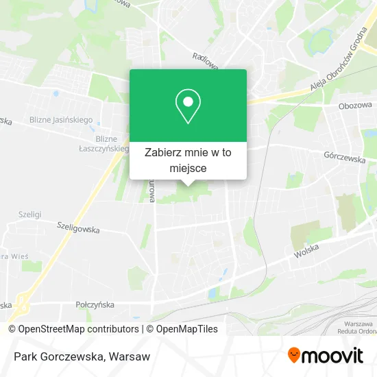 Mapa Park Gorczewska