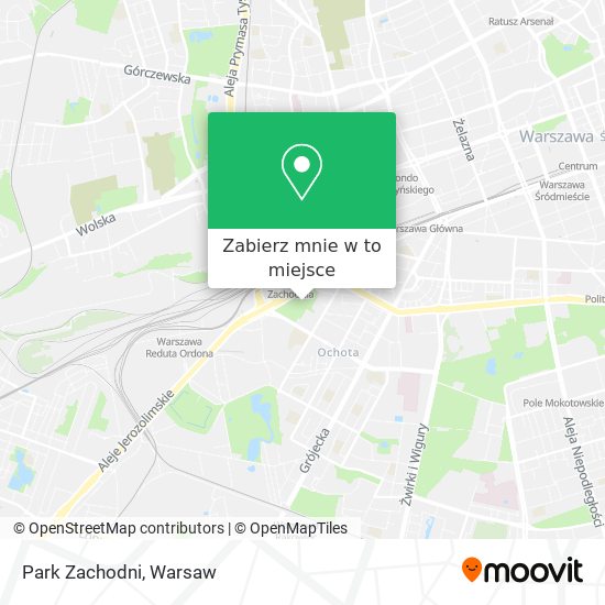 Mapa Park Zachodni