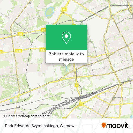 Mapa Park Edwarda Szymańskiego