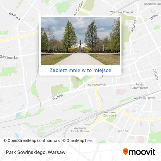 Mapa Park Sowińskiego