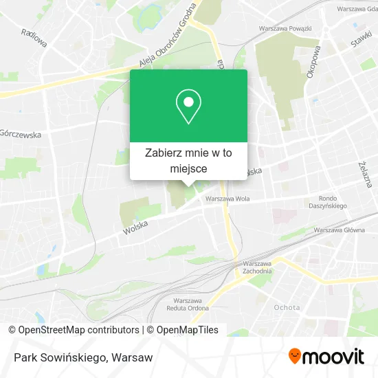 Mapa Park Sowińskiego