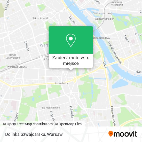 Mapa Dolinka Szwajcarska