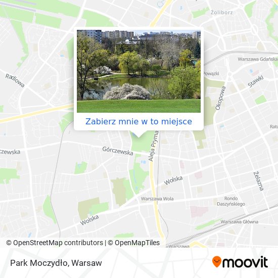 Mapa Park Moczydło