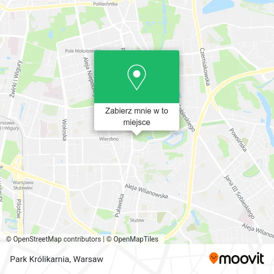 Mapa Park Królikarnia