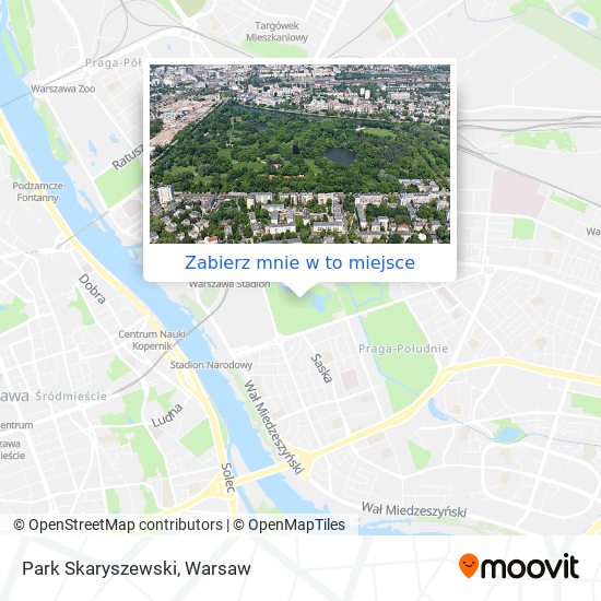 Mapa Park Skaryszewski