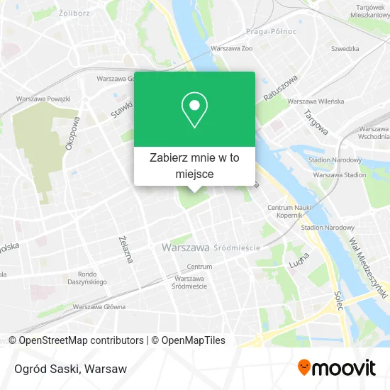 Mapa Ogród Saski