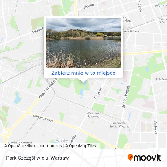 Mapa Park Szczęśliwicki