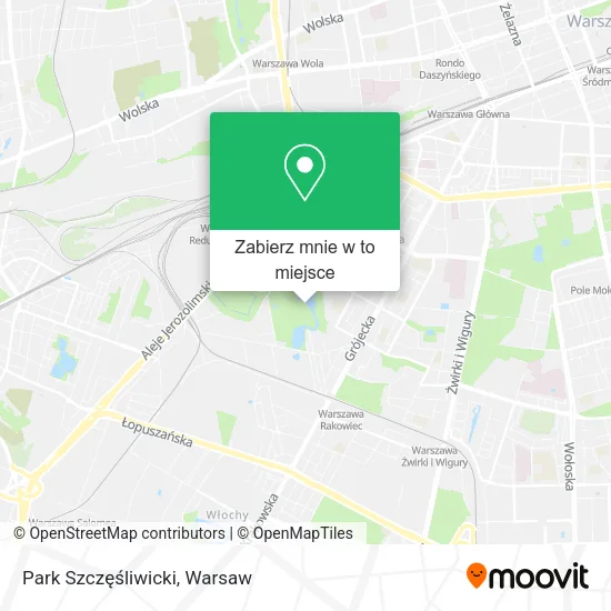 Mapa Park Szczęśliwicki