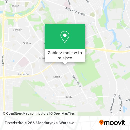 Mapa Przedszkole 286  Mandarynka