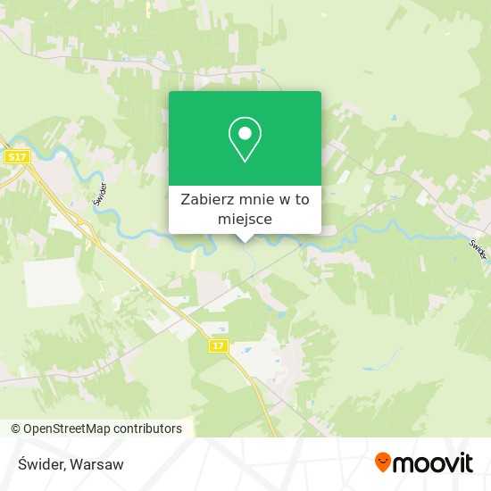 Mapa Świder