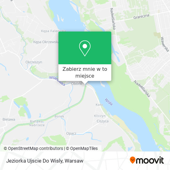 Mapa Jeziorka Ujscie Do Wisly